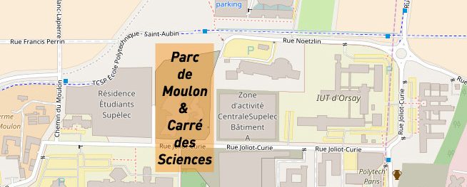 Carte - Parc de Moulon et Carré des Sciences