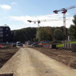 Travaux de la future rue d'Arsonval